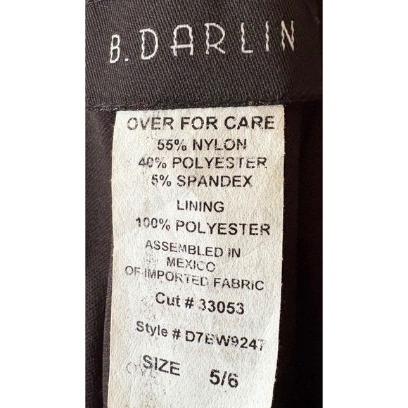 B. Darlin Womens Dress Sz 5/6 Black Lace Sequin Whimsigoth Fairy LBD Y2K Grunge - Picture 9 of 10